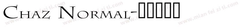Chaz Normal字体转换